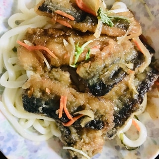 秋刀魚の南蛮漬け＋うどん